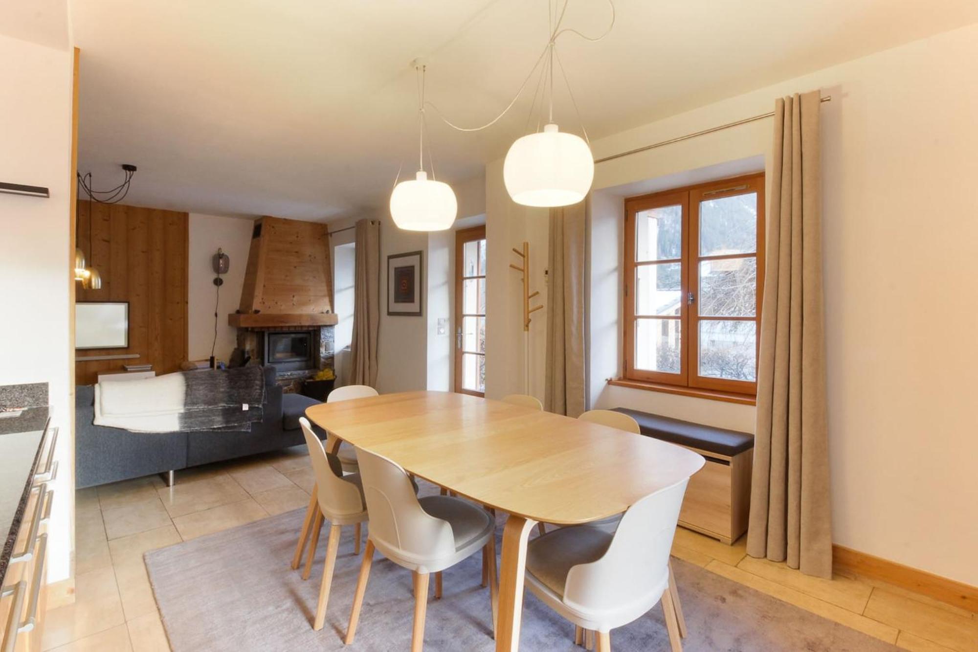 Apartament Les Alpins - Centre De Chamonix - Renove Avec Jardin Et Vue Imprenable Sur Le Montblanc Zewnętrze zdjęcie