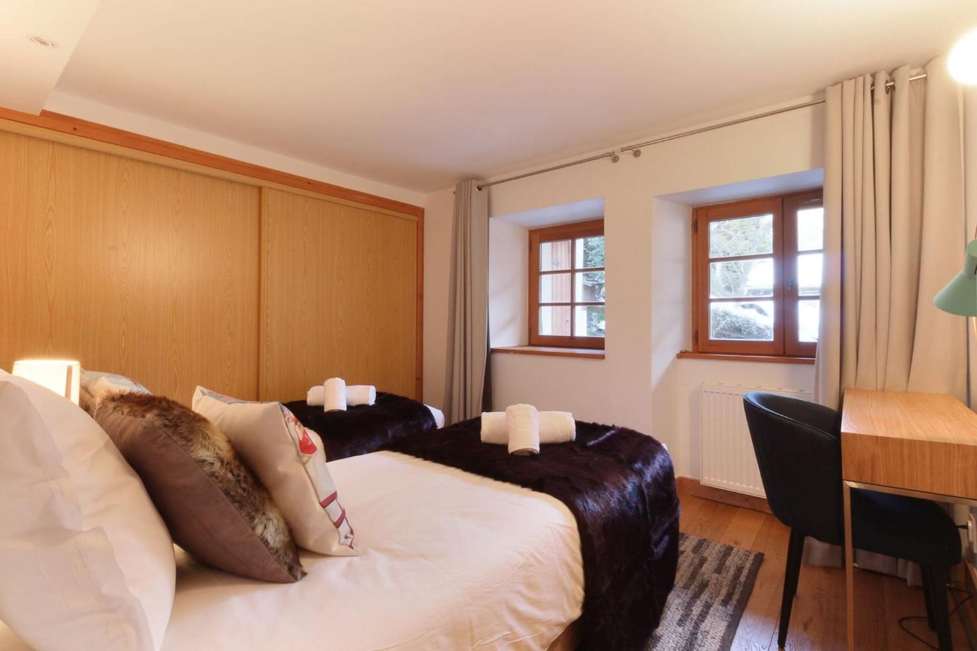 Apartament Les Alpins - Centre De Chamonix - Renove Avec Jardin Et Vue Imprenable Sur Le Montblanc Zewnętrze zdjęcie