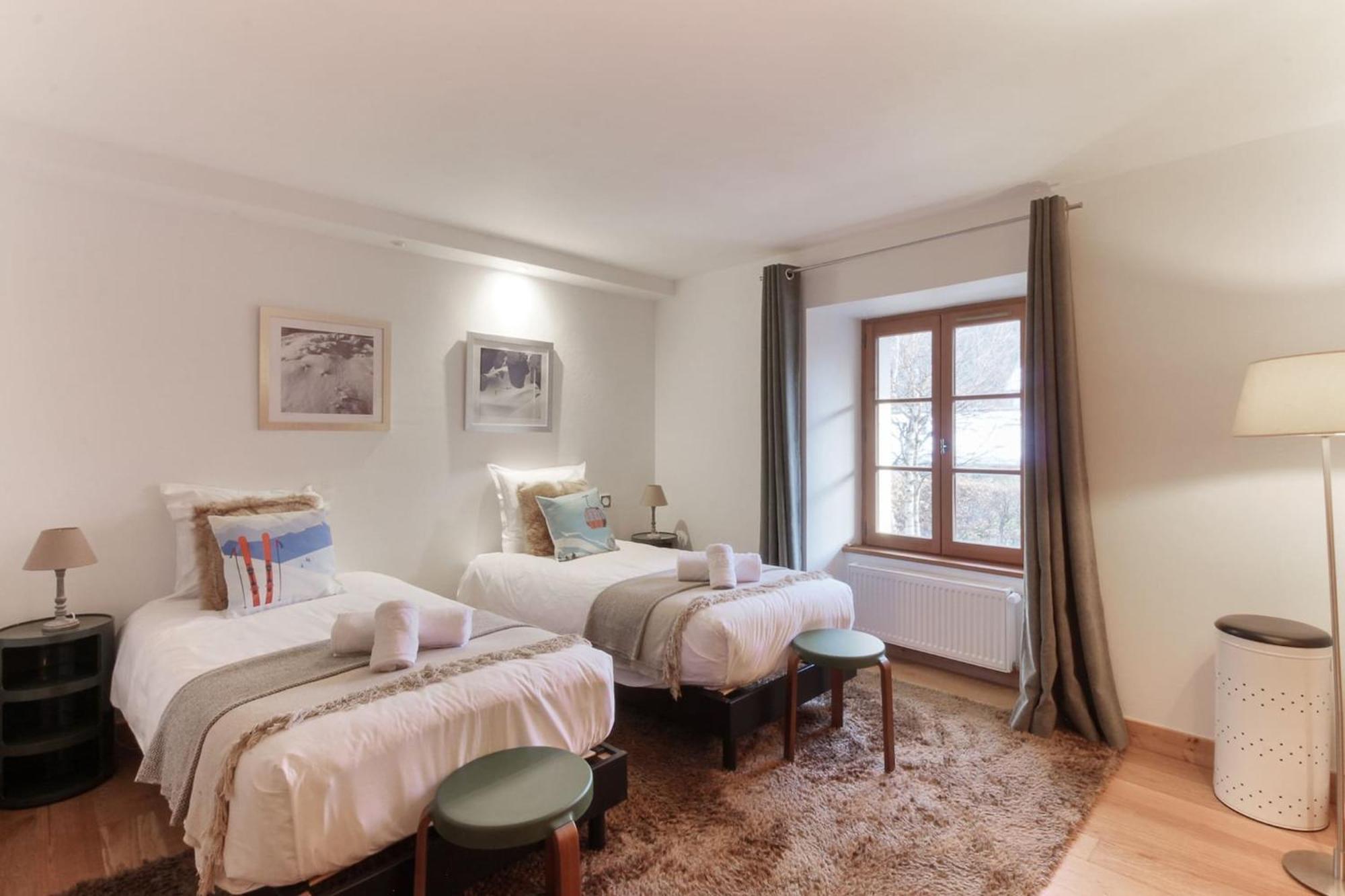 Apartament Les Alpins - Centre De Chamonix - Renove Avec Jardin Et Vue Imprenable Sur Le Montblanc Zewnętrze zdjęcie
